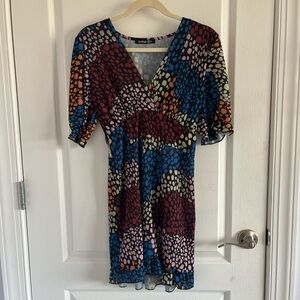 Boohoo Multi-Colored Dress